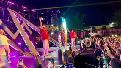 KAMO MPHELA A SOUTHAFRICA AMAPIANO ARTIST LIVE AT TUSKER NEON RAVE STREET.